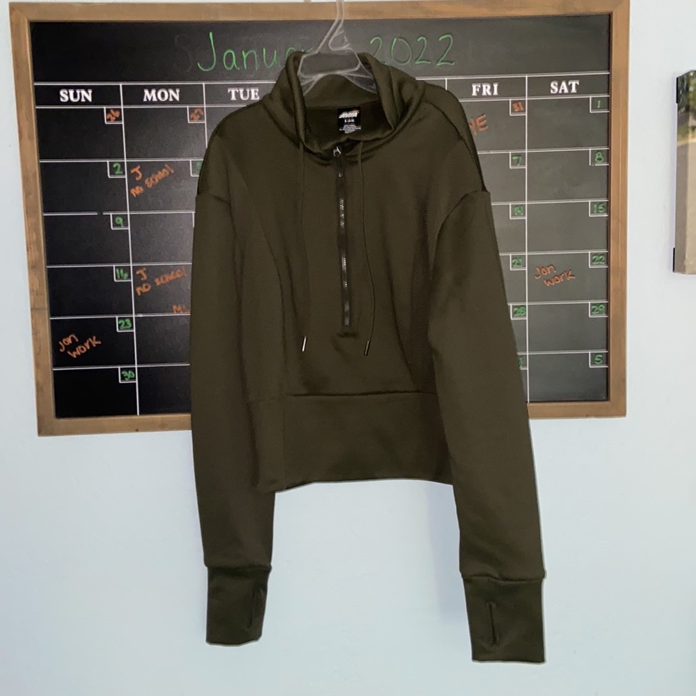 Avia half zip cropped sweatshirt
